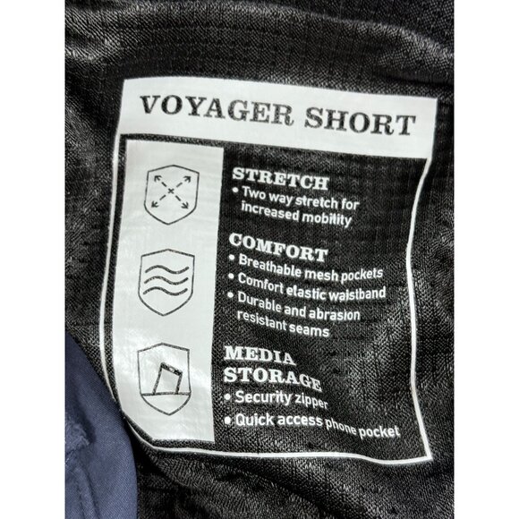 Orvis Voyager Cargo Shorts Mens Size 38 Navy Blue - Picture 3 of 7